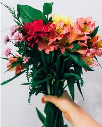 Referenz: Blumen im Empfang